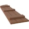 Ekena Millwork Americraft 3-Board (3 Batten) Wood Joined Board-n-Batten Shutters w/ Arch Top, ARW401BQ311X77BTH, PR ARW401BQ311X77BTH - alternate 3